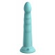 Gode silicone Slim Seven 18 x 3.6cm Turquoise 