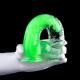 Gode Transparent Jelly Mut S 14 x 3.5cm Vert 
