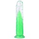 Gode transparent Jellis M 18 x 3.8cm Vert 