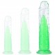 Gode transparent Jellis L 19 x 4cm Vert 