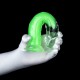 Gode transparent Jellis L 19 x 4cm Vert 