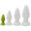 Plug silicone Monster Spike S 8 x 3.5cm Vert