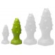 Plug silicone Monster Spike M 12 x 4.5cm Vert 