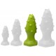 Plug silicone Monster Spike L 14 x 5.5cm Vert 