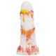 Gode Toadyk 17 x 6cm Blanc-Orange 