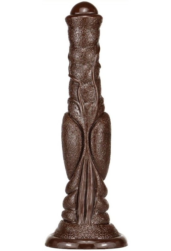 Gode Monster Dog Long 26 x 6cm Marron foncé 