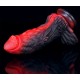 Gode Dragon Yong 15 x 5.5cm Noir-Rouge 