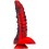 Gode Dragon Sarkan 19 x 4.5cm Noir-Rouge