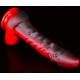 Gode Dragon Sarkan 19 x 4.5cm Noir-Rouge 