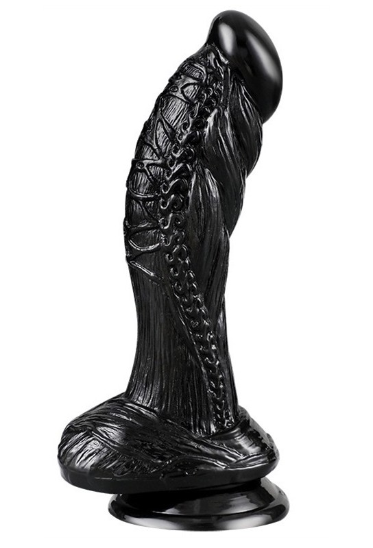 Gode Monster Seemus 15 x 4.5cm Noir 