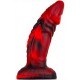 Gode monster Squax 18 x 5.5cm Noir-Rouge 