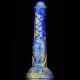 Gode Jumbox 21 x 5.5cm Bleu-Doré 