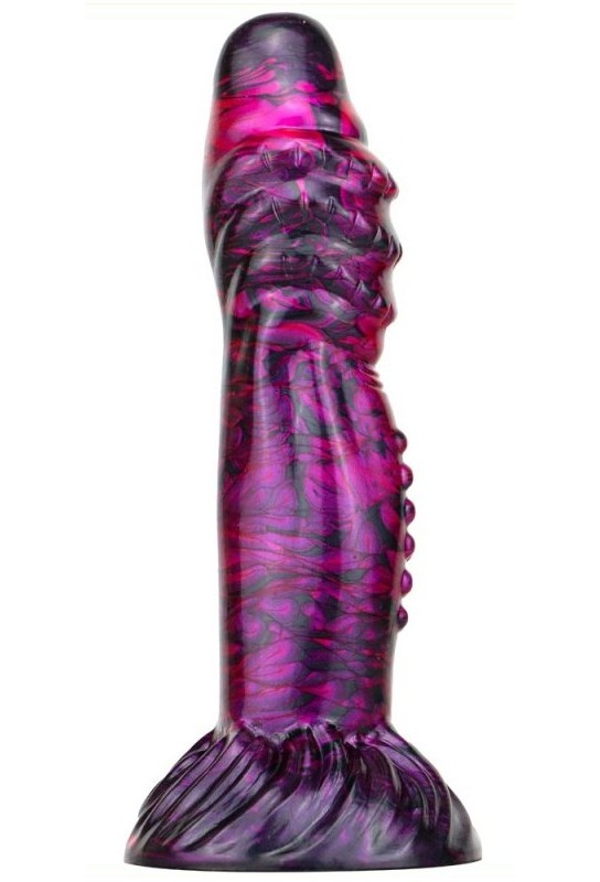 Gode Fantasy Croq 19 x 5cm Violet-Noir 