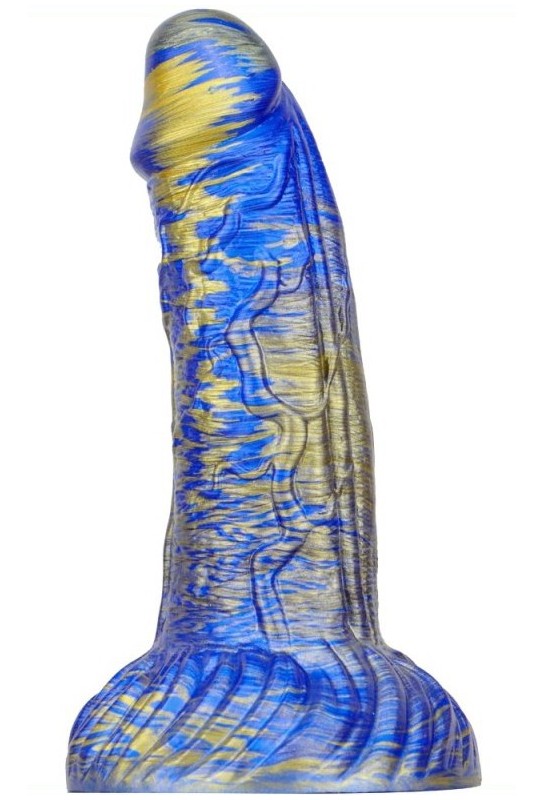 Gode Fantasy Gentax 16 x 5cm Bleu-Doré 