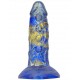 Gode Fantasy Bulstrix 15 x 5.5cm Bleu-Doré 