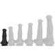 Gode Horse Centaura S 14 x 4.5cm Noir 