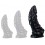Gode Phen L 22 x 9 cm Noir