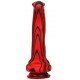 Double Gode Dobhorse 18 x 7cm Rouge et Noir 