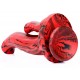 Double Gode Dobhorse 18 x 7cm Rouge et Noir 