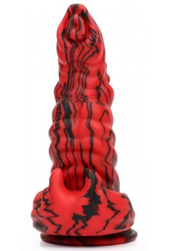 Gode Fantasy Hybrixis 18 x 6.3cm Rouge et Noir 