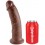 Gode King Cock 22 x 5.3 cm Marron