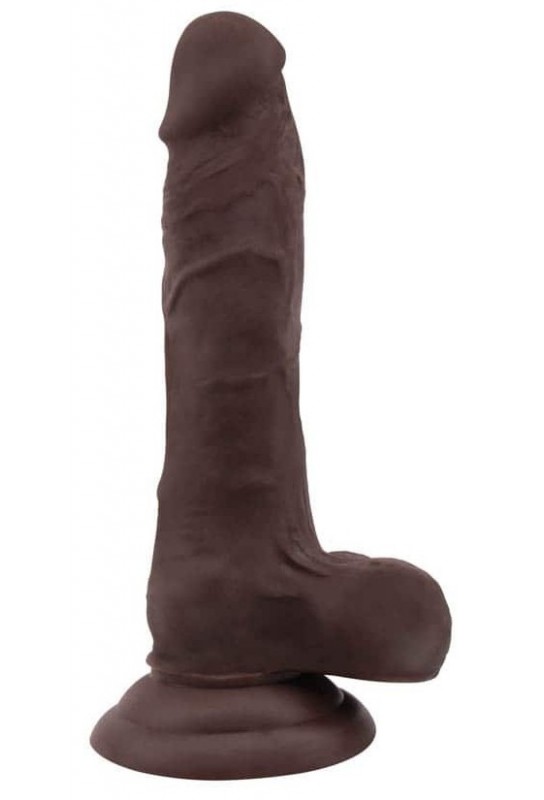 Gode réaliste Flatterer 14 x 4 cm Marron 