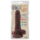 Gode réaliste Flatterer 14 x 4 cm Marron 