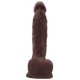 Gode réaliste Flatterer 14 x 4 cm Marron 