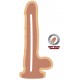 Gode réaliste avec Bourses Get Real Dual Density 16 x 4.5 cm 
