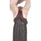 Gode Sliding Skin 17 x 4.2cm Marron 