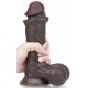 Gode Sliding Skin 15 x 4.8 cm Marron 