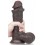 Gode Sliding Skin 15 x 4.8 cm Marron
