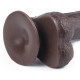 Gode Sliding Skin 13 x 3.5cm Marron 