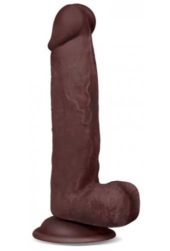 Gode réaliste Slidy Cock 15 x 4cm Marron 