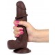 Gode réaliste Slidy Cock 15 x 4cm Marron 