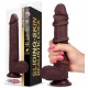 Gode réaliste Slidy Cock 17 x 4cm Marron 
