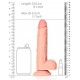 Gode réaliste Envy Straight RealRock 17 x 4.4cm 