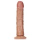 Gode réaliste Ventouse Curved RealRock 20 x 4.6cm Latino 