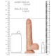 Gode réaliste Mini Straight RealRock 14.5 x 3.6cm Latino 