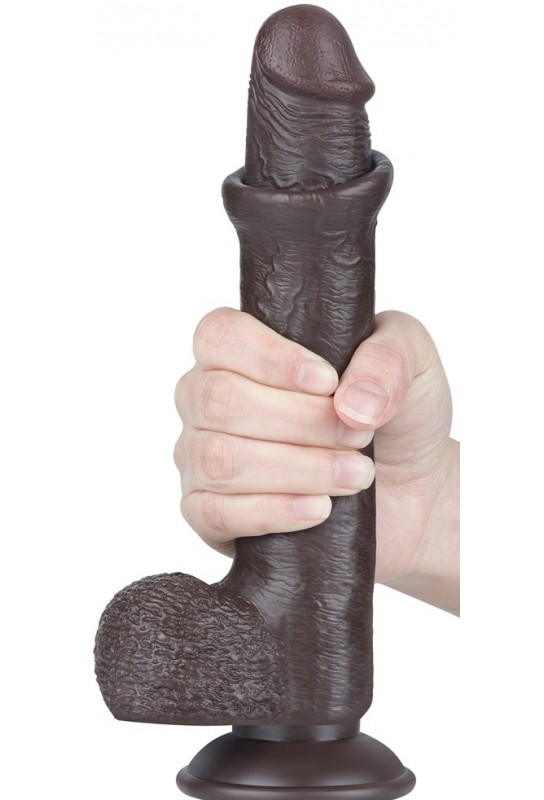 Gode Sliding Skin 17 x 3.5cm Noir 