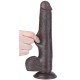 Gode Sliding Skin 17 x 3.5cm Noir 