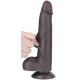 Gode avec Bourses Sliding Skin 17 x 4cm Noir 