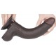Gode avec Bourses Sliding Skin 17 x 4cm Noir 
