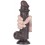 Gode avec Bourses Sliding Skin 15 x 4.5cm Noir