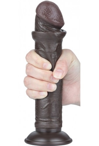 Gode Sliding Skin 17 x 4cm Noir 