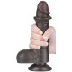 Gode Sliding Skin 13 x 3.7cm Noir