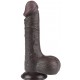 Gode Sliding Skin 13 x 3.7cm Noir 