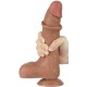 Gode Sliding Skin 16 x 4.2cm Marron 