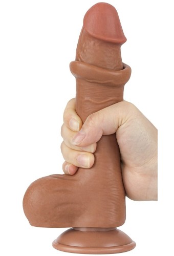 Gode Sliding Skin 13 x 3.7cm Marron 