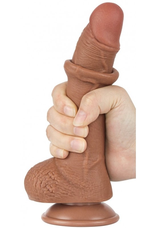 Gode Sliding Skin 14 x 3.5 cm Marron 